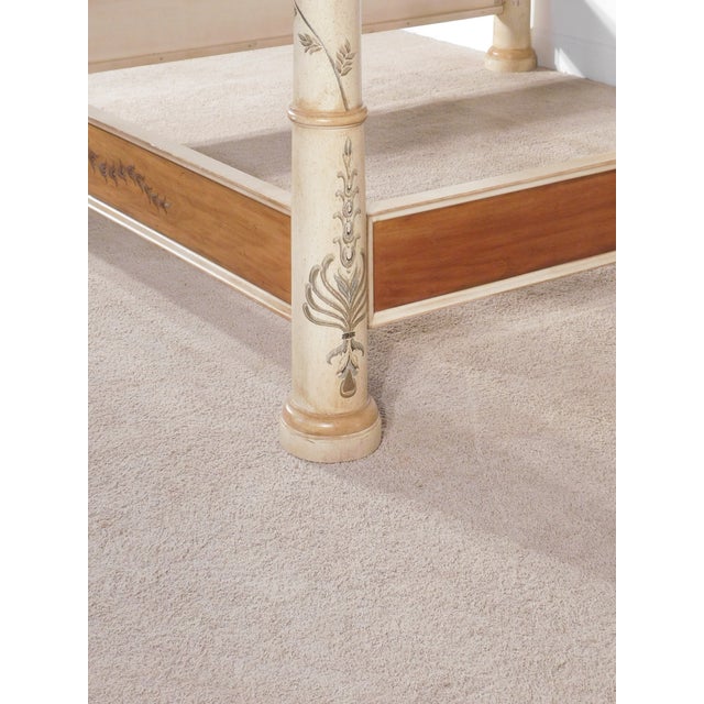 Massive Vintage 1990s Italian Venetian Painted Kingsize Bed by Copeland Ferguson For Sale - Image 15 of 17