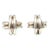 Tiffany Sterling Silver Criss Cross Lever Back Earrings 1990's Pair Of For Sale
