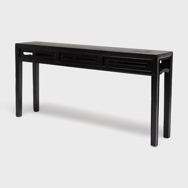 Chinese Chinese Ellipse Console Table, C. 1850 For Sale - Image 3 of 6