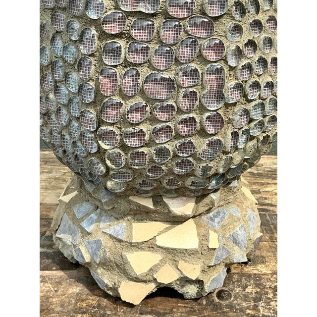 Late 20th Century Vintage Found Object Mosaic Lamp For Sale - Image 5 of 12
