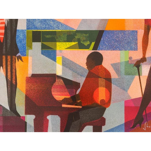 Club Night, Screen Print on Thick Paper, Framed For Sale - Image 6 of 12