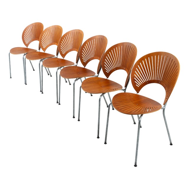 Trinid Dining Chairs in Teak by Nanna Ditzel, 1990s, Set of 6 For Sale