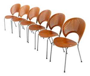 Trinid Dining Chairs in Teak by Nanna Ditzel, 1990s, Set of 6