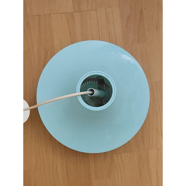 Mid-Century Modern Blue Pendant Lamp, Germany, 1970s For Sale - Image 4 of 5