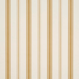 Schumacher Coco Stripe Wallcovering In Marigold For Sale
