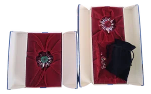Late 20th Century Pair of Swarovski Crystal Flowers And 43 Miniature Flower Crystals