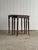 Graduated solid wood nesting tables in a deep mahogany finish. Scale suitable as drink tables, lamp tables, or pedestals....