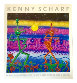 1980s Tony Shafrazi Gallery Kenny Scharf Exhibition Poster