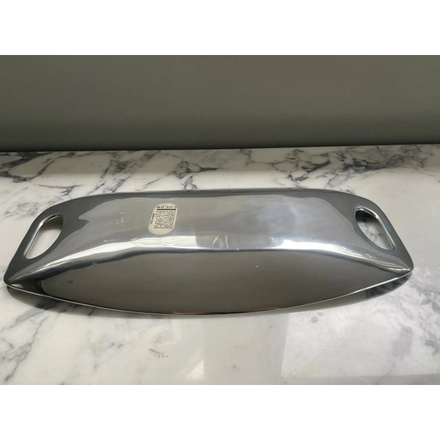 Modern Vintage Nambe Serving Tray For Sale - Image 3 of 6