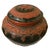 Antique Burmese Lacquer Lidded Jar, Elephant, Red & Black, 5 1/2” X 4 1/2” T For Sale - Image 12 of 12