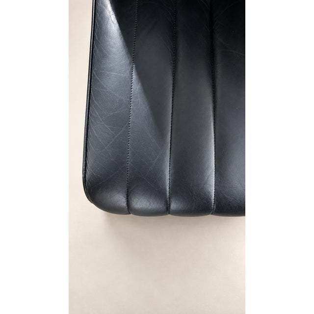 Black Leather 9000 Modular Sofa by Tito Agnoli for Mobilier International, 1975, Set of 2 For Sale - Image 11 of 18