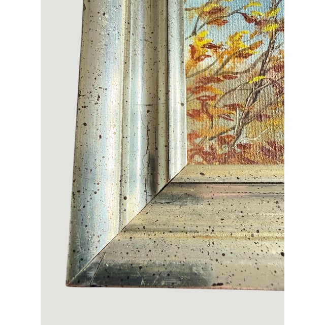 1970s Original Rachel Best Oil Painting-Nc Landscape-Framed Folk Art-Southern Mountain For Sale - Image 9 of 10