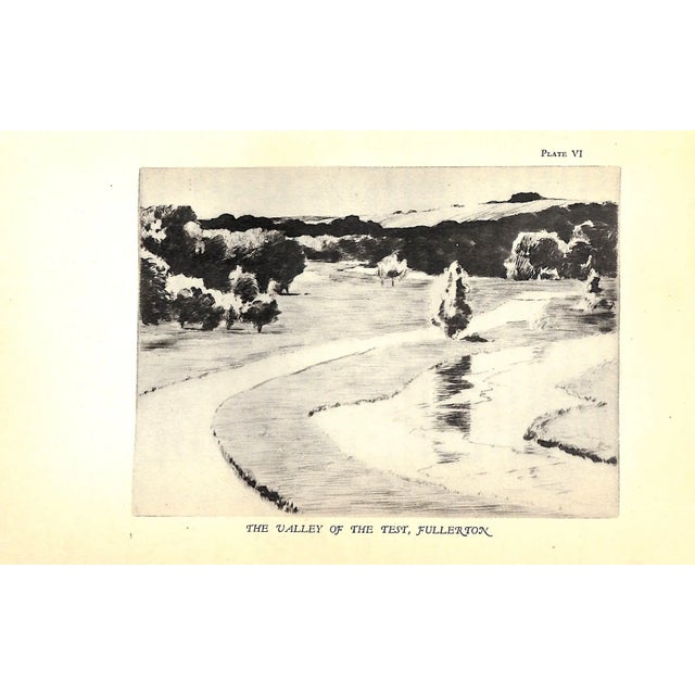 White "A Summer on the Test" 1930 Hills, John Waller For Sale - Image 8 of 9