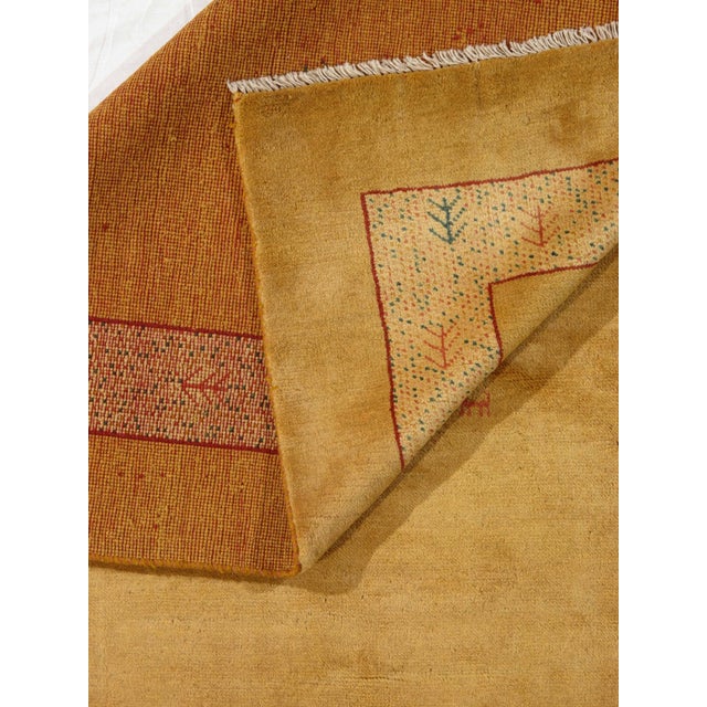 Vintage Hand-Knotted Persian Gabbeh Rug 6'5" X 9'3" For Sale - Image 4 of 4