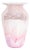 Gibson Glass 1990 Pink Iridescent Art Glass Vase For Sale
