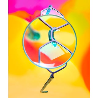 Limited Edition Contemporary Still Life of Teal & Black Glasses, 30x40 For Sale