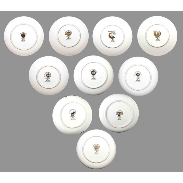 Vintage Porcelain Plates by Piero Fornasetti, 1970s, Set of 10 For Sale - Image 3 of 7