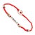 Contemporary Sterling Silver Spiritual Symbols Red Woven Hope Braided Bracelet For Sale - Image 3 of 6
