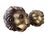 Pair of Vintage Gilt Lion Head Sculptures, Italian Neoclassical Style For Sale - Image 9 of 13