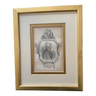 Antique Portrait Engraving Elizabeth Fry For Sale