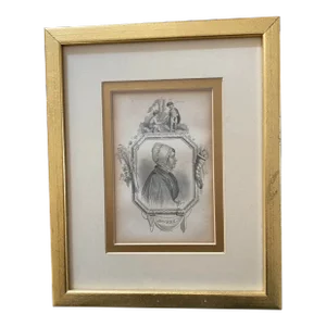 Antique Portrait Engraving Elizabeth Fry