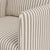 Textile Slipcover for Stoffer Home x Cloth & Company for Lindy Slipcover Dining Armchair in Jane Stripe Mauve For Sale - Image 7 of 9