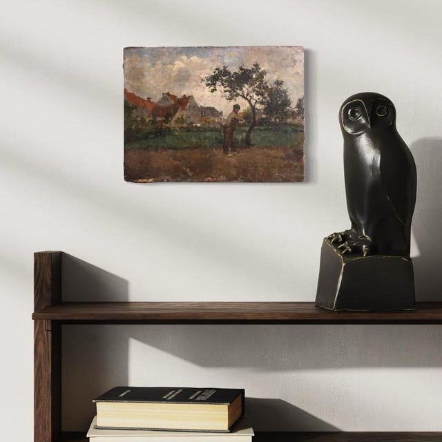 Henri Louis Ludwig, Impressionist Landscape, 1890, Oil on Canvas For Sale - Image 7 of 15