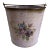 Vintage Farmhouse Bucket With Flower Decal For Sale