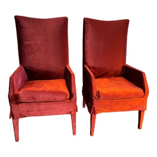 Designer's Custom-Made Dining Lounge Chairs For Sale