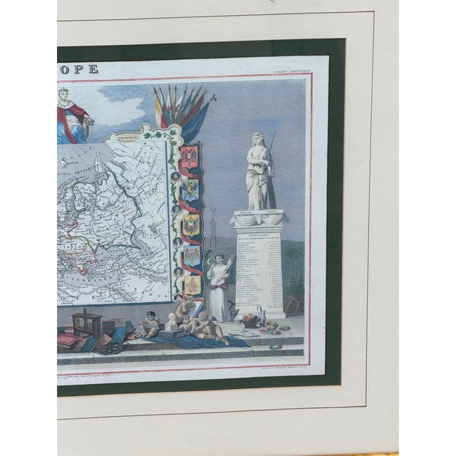 Soicher Marin Vintage Framed Soicher Marin “Europe” Print For Sale - Image 4 of 9