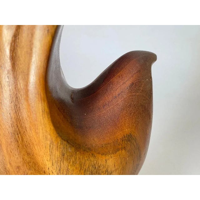 Abstract Wooden Sculpture in the style of Alexandre Noll, France, 1960s For Sale - Image 6 of 12