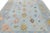 Modern Oushak Style Hand-Knotted Wool Rug in Ice Blue, Blush & Sage For Sale - Image 10 of 12