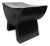 Sculptural Stool With Curved Seat Suar Wood, Burnt Finish, Modern Organic For Sale