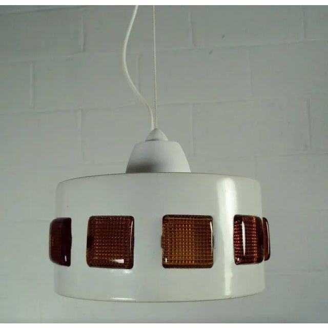 Mid-Century Modern Vintage Mid-Century Swedish Modern Pendant by Erik Höglund and Einar Backström For Sale - Image 3 of 8