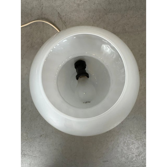 1980s Vintage Swirl Glass Mushroom Lamp, 1980s For Sale - Image 5 of 7