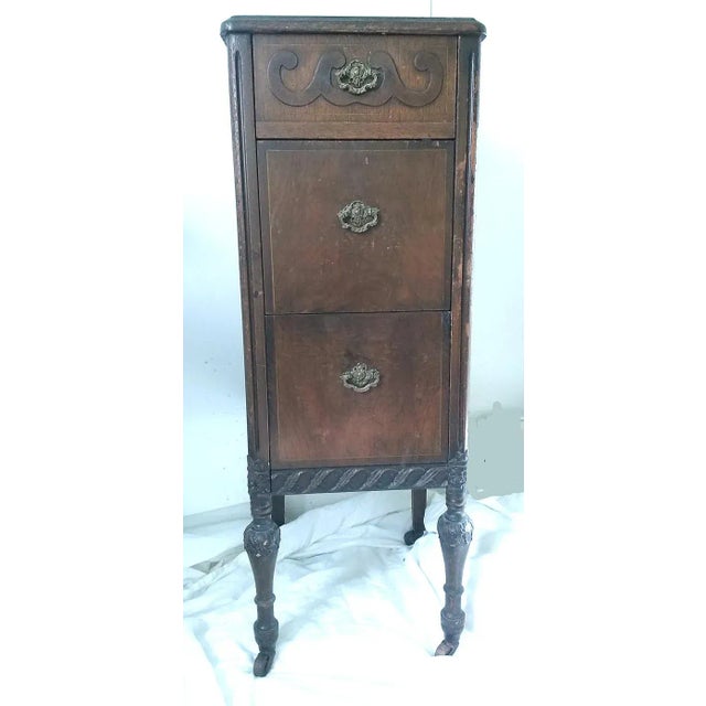 Early 20th Century Antique Solid Wood Cabinet For Sale - Image 10 of 11