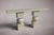 Postmodern Axis Travertine Console Table 63" For Sale - Image 3 of 4