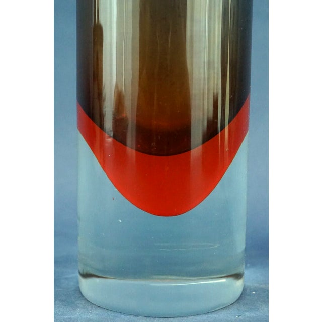 Vintage Cylindrical Vase in Sommerso Glass by Flavio Poli, 1930s For Sale - Image 11 of 16