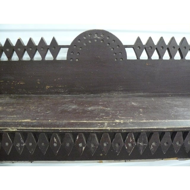 Early 20th C. Folk Art Pine Mantle For Sale - Image 14 of 18