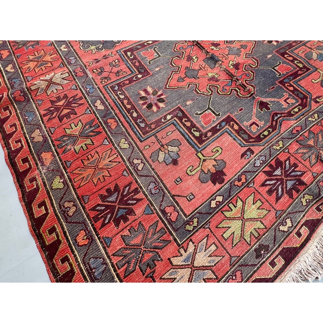 Antique Caucasian Kuba Soumak Medallion Rug - 11'3" X 6'3" For Sale - Image 9 of 13