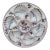 19th Century Majolica Oyster Flowers Plate Longchamp For Sale