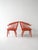 Vintage scandinavian "eker" model chairs, designed by illis lundgren for ikea. Painted wooden structure, with an iconic...
