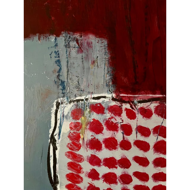 Flower Abstraction, Painting on Wood For Sale In San Francisco - Image 6 of 8