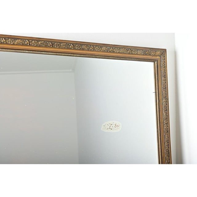 French 19th Century Large Art Nouveau Gilt Mirror For Sale - Image 12 of 14
