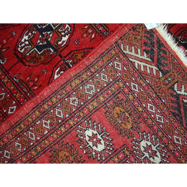 1960s Handmade Vintage Pakistani Tekke Rug For Sale - Image 11 of 12