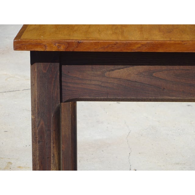 Rectangular Oak and Veneer Worktable, 1960s For Sale - Image 11 of 18