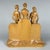 Art Deco Style Carved Wood Sculpture Group from Scurati, 1950s For Sale - Image 4 of 17