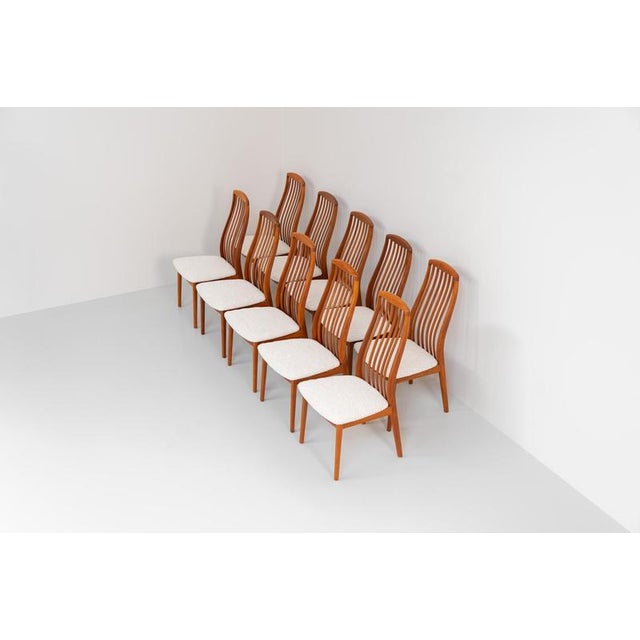 Dining Chairs from Schou Andersen, Denmark, 1950s, Set of 10 For Sale - Image 3 of 12