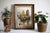 Bring a touch of classic mid-century Chinoiserie style to your walls with this striking, vintage original oil painting on...