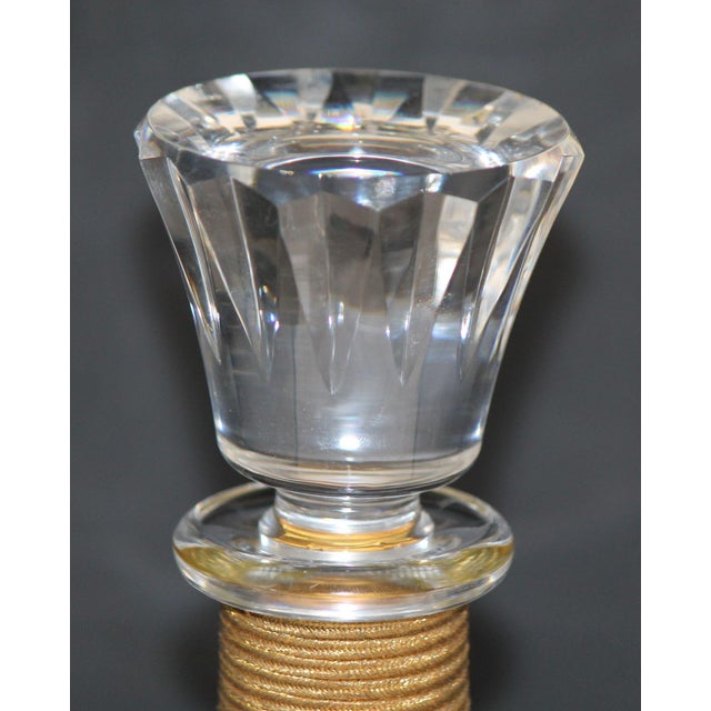 Transparent Flawless Discontinued Baccarat Piccadilly Crystal Decanter, Original Charm For Sale - Image 8 of 10